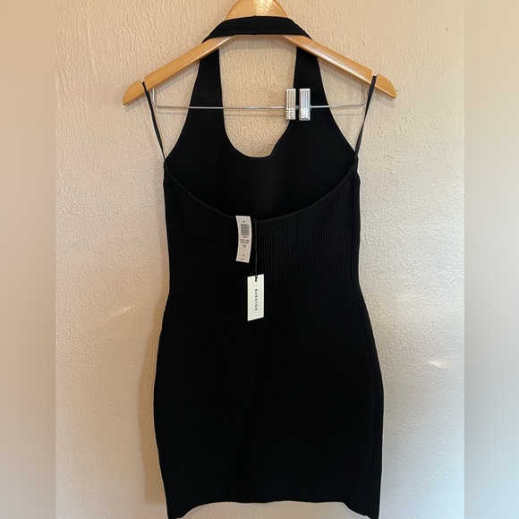 NWT Babaton Sculpt Knit Backless Halter Dress - Picture 2 of 4